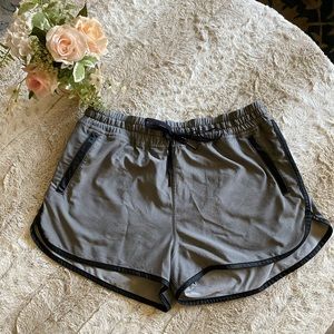LULULEMON grey athletic running/yoga shorts sz 10